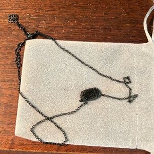 Kendra Scott drusy choker necklace black